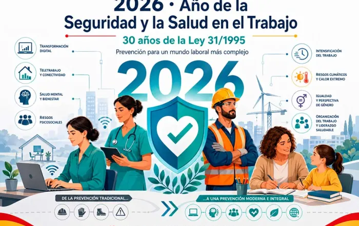 2026 año de la seguridad y salud en el trabajo. 30 años de la ley 31/1995